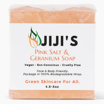 GERANIUM PINK SALT SOAP - Cleansing Bar